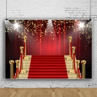laeacco red carpet stage bithday photography backdrop baby children portrait personalized poster photo background photostudio