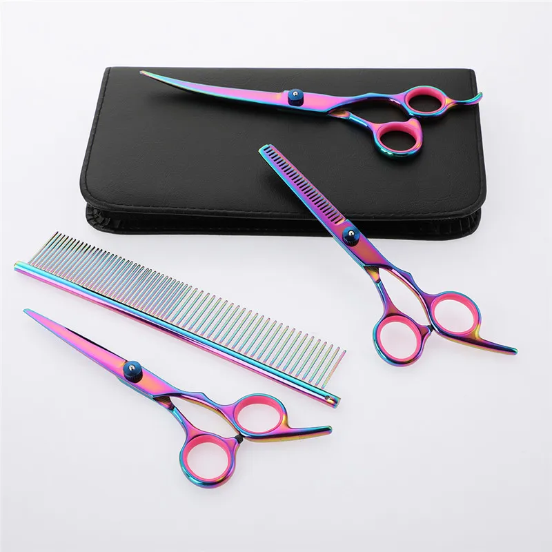 

Salon Hairdressing Shears Cutting Styling Tool 6 Inch Stainless Steel Scissors Hair Professional Barber Colorful Pets Scissors