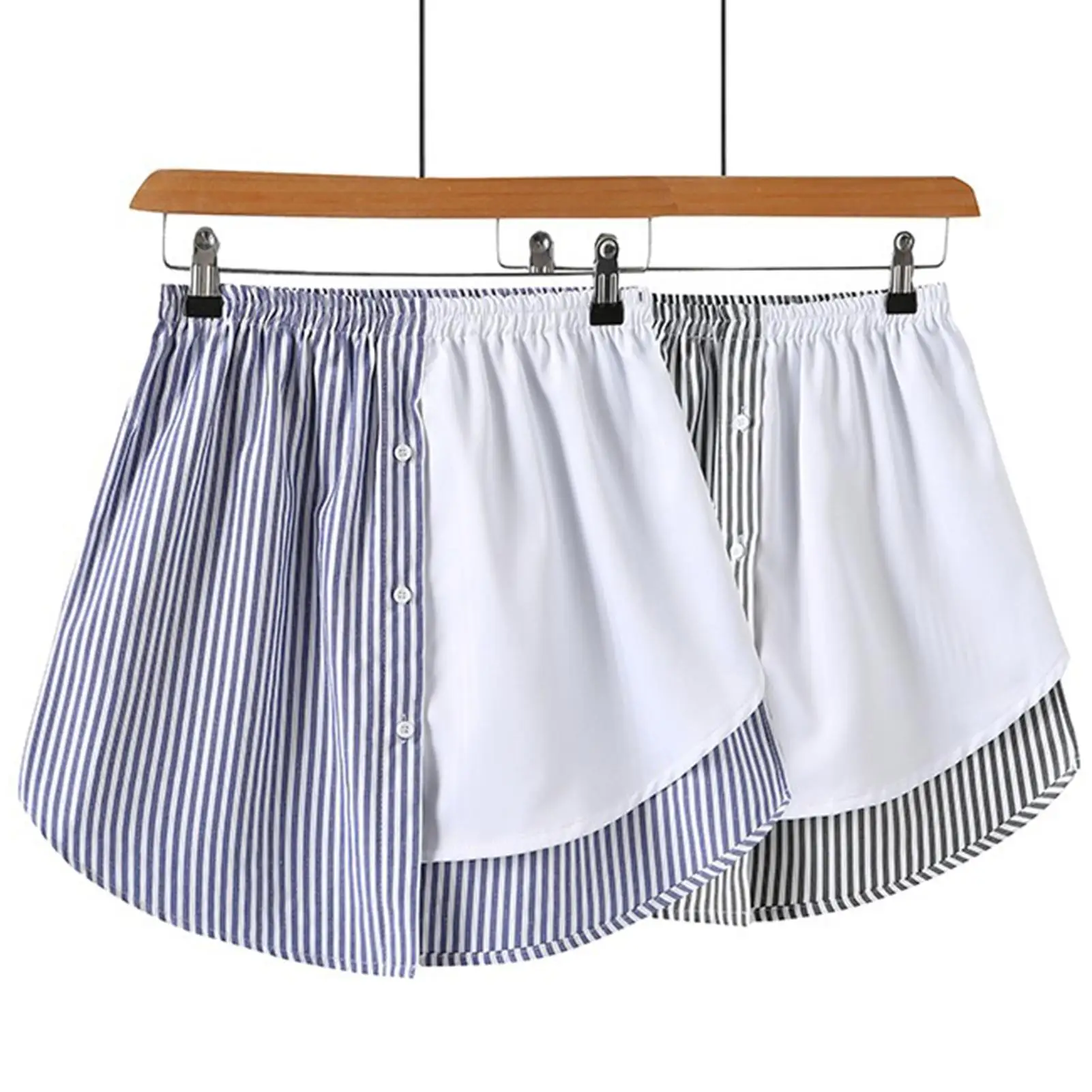 

Women Striped Pattern Mini Skirt Short Petticoats Inner Skirt Jupon Cerceau Mariage Irregular Fake Hem High Waist Shirt Extender