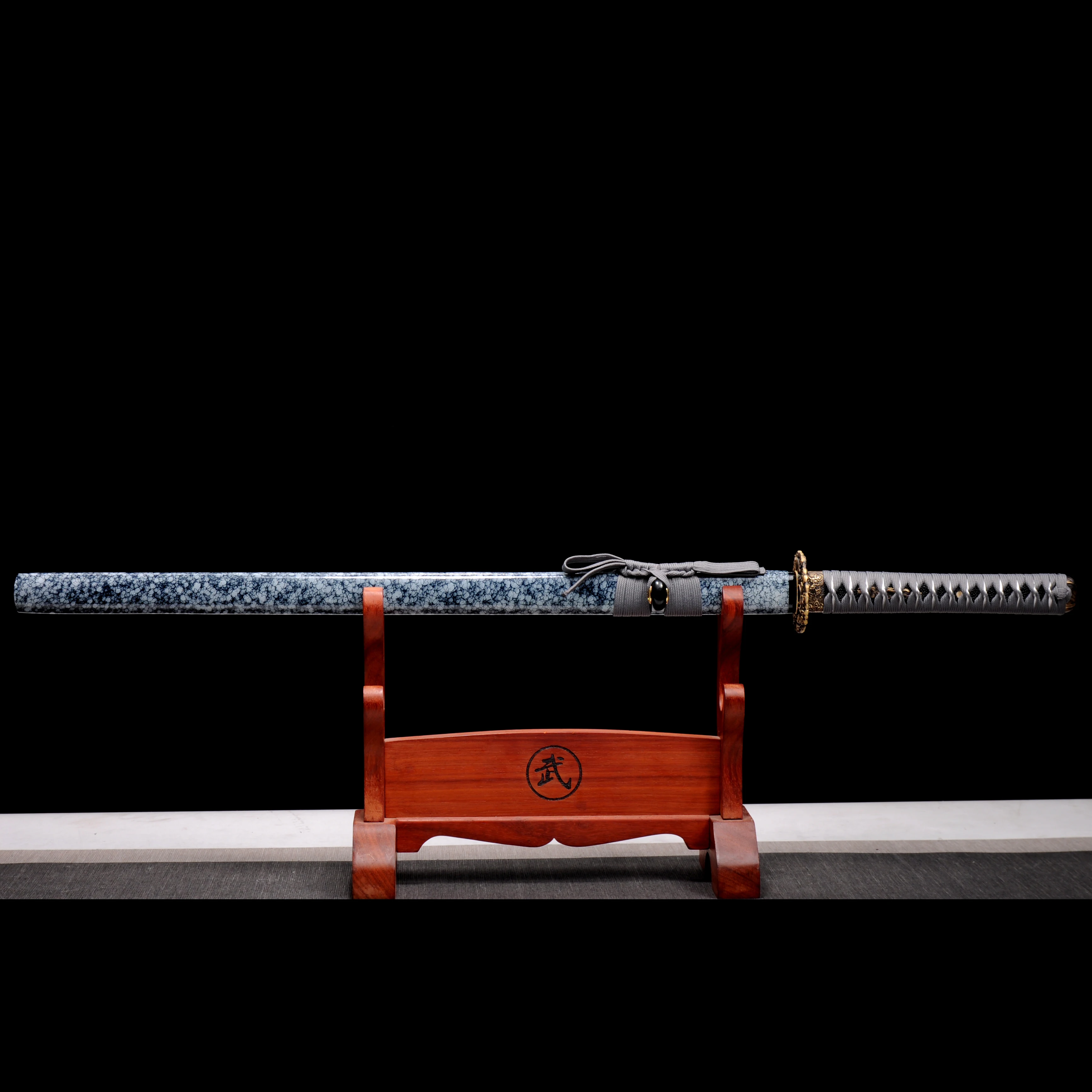 

Катана ручной работы, полностью из сплава Танг, Tsuba 1060, Высокоуглеродистая Сталь, японский самурайский меч