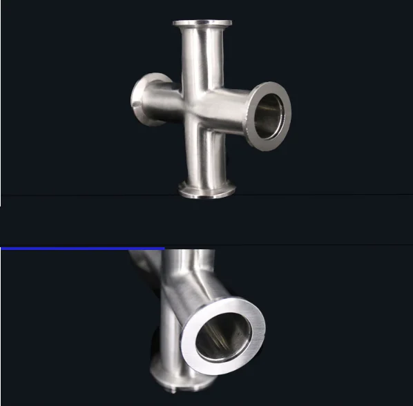 KF вакуумный быстросъемный четырехходовой зажим фланец соединитель KF10 KF16 KF25 KF40 KF50