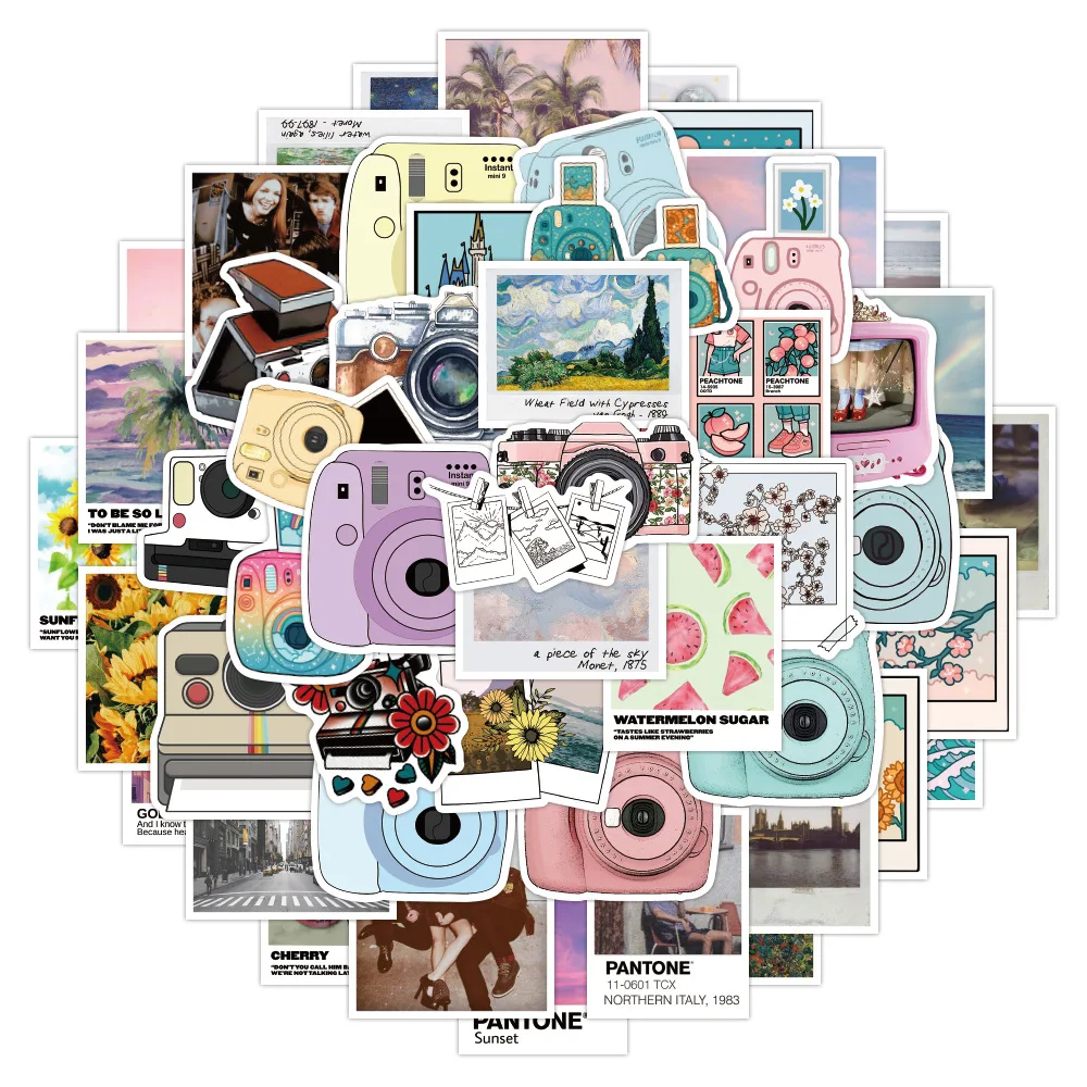 103050pcs camera landscape graffiti stickers laptop guitar luggage fridge phone bike waterproof sticker decal kid classic toys free global shipping