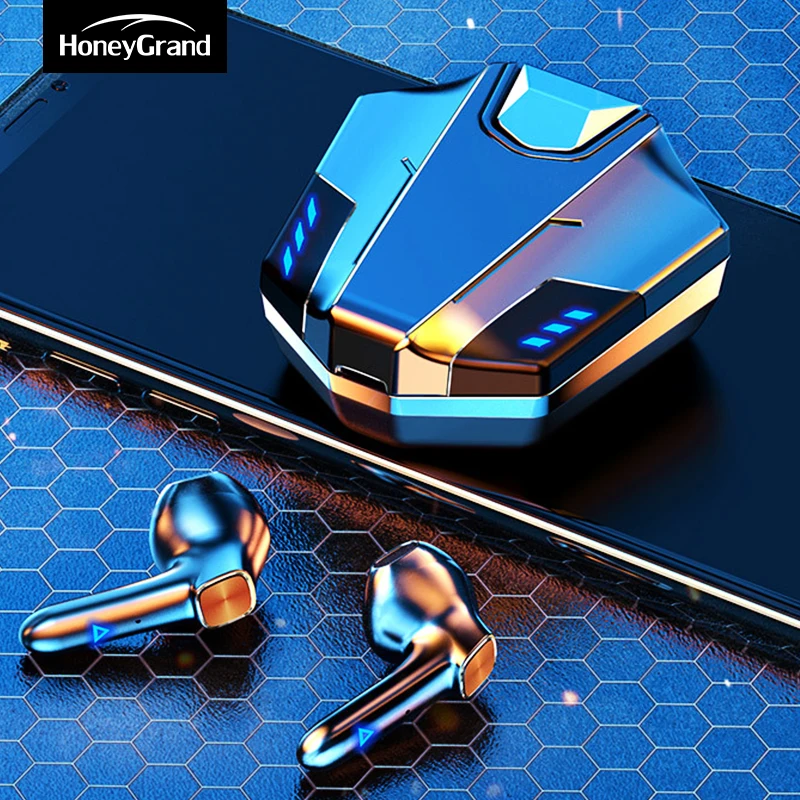 

Профессиональные игровые наушники Bluetooth 5,0, беспроводная гарнитура TWS с низкой задержкой, наушники с сенсорным управлением, наушники с микро...