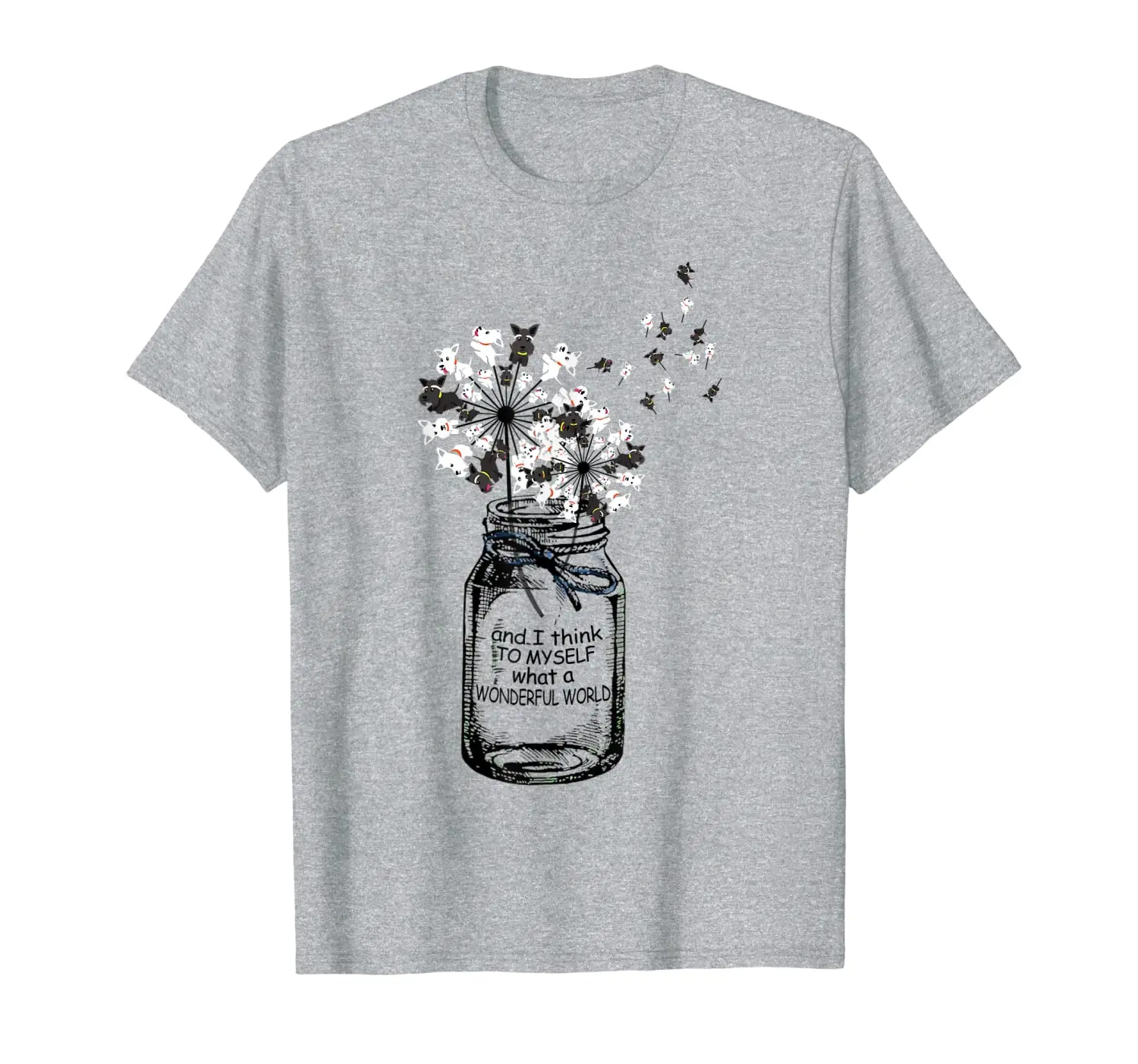 

The reeds scottish terrier dog flower dog shirt