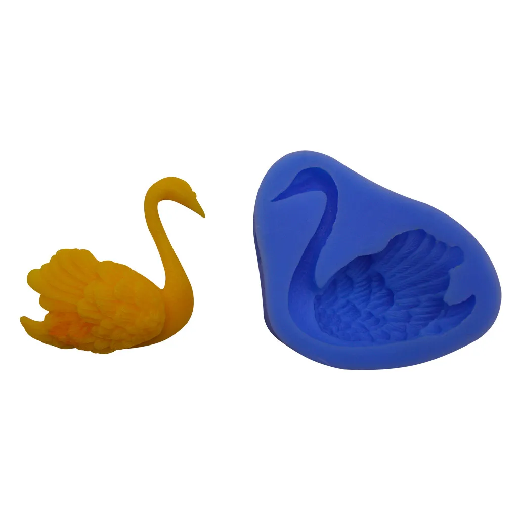 Силиконовая форма Лебедь Формочки Для помадок торта декоративное устройство для