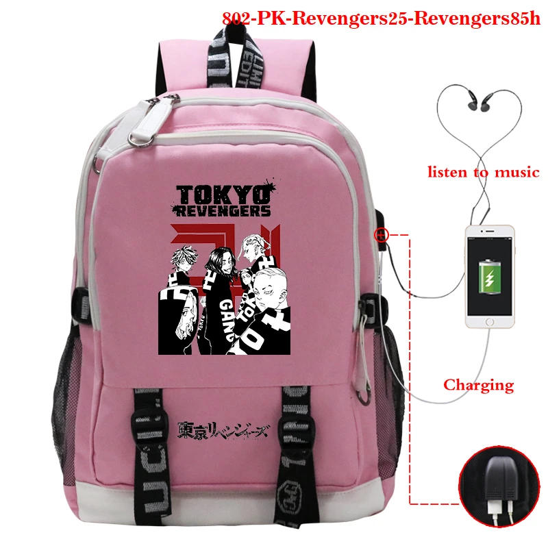 

2021 Anime Ackpack Tokyo Revengers Printing Bags Unisex Women Men Bckpacks Double Shoulder Bag Travel Bags Rucksack Sac Female