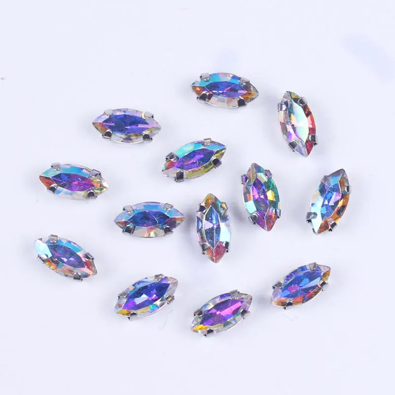 Когти Prajna конский глаз стразы аппликация алмазные Стразы пришитые для платья