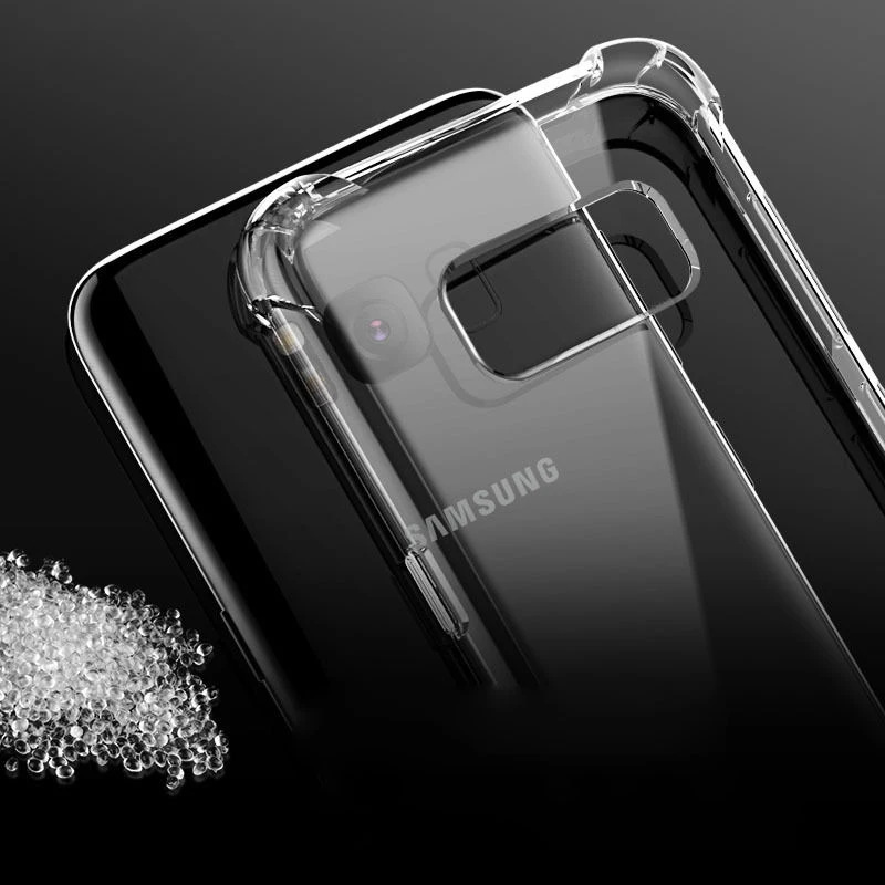 Прозрачный однотонный мягкий ударостойкий силиконовый чехол для samsung Galaxy Note 8 J3 J5