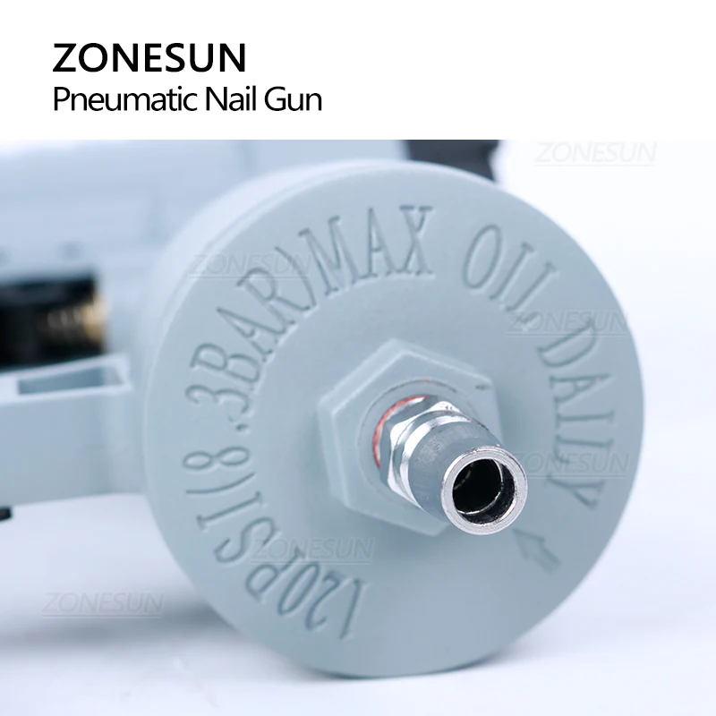 Стальной Железный пистолет ZONESUN ST64 пневматический Микро-шпиннер гвоздик