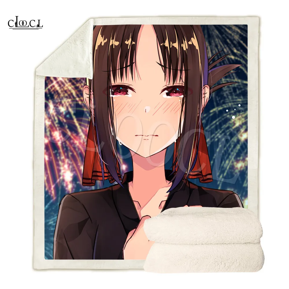 Shinomiya Kaguya дорожное постельное белье для дивана 3D пушистое одеяло покрывало