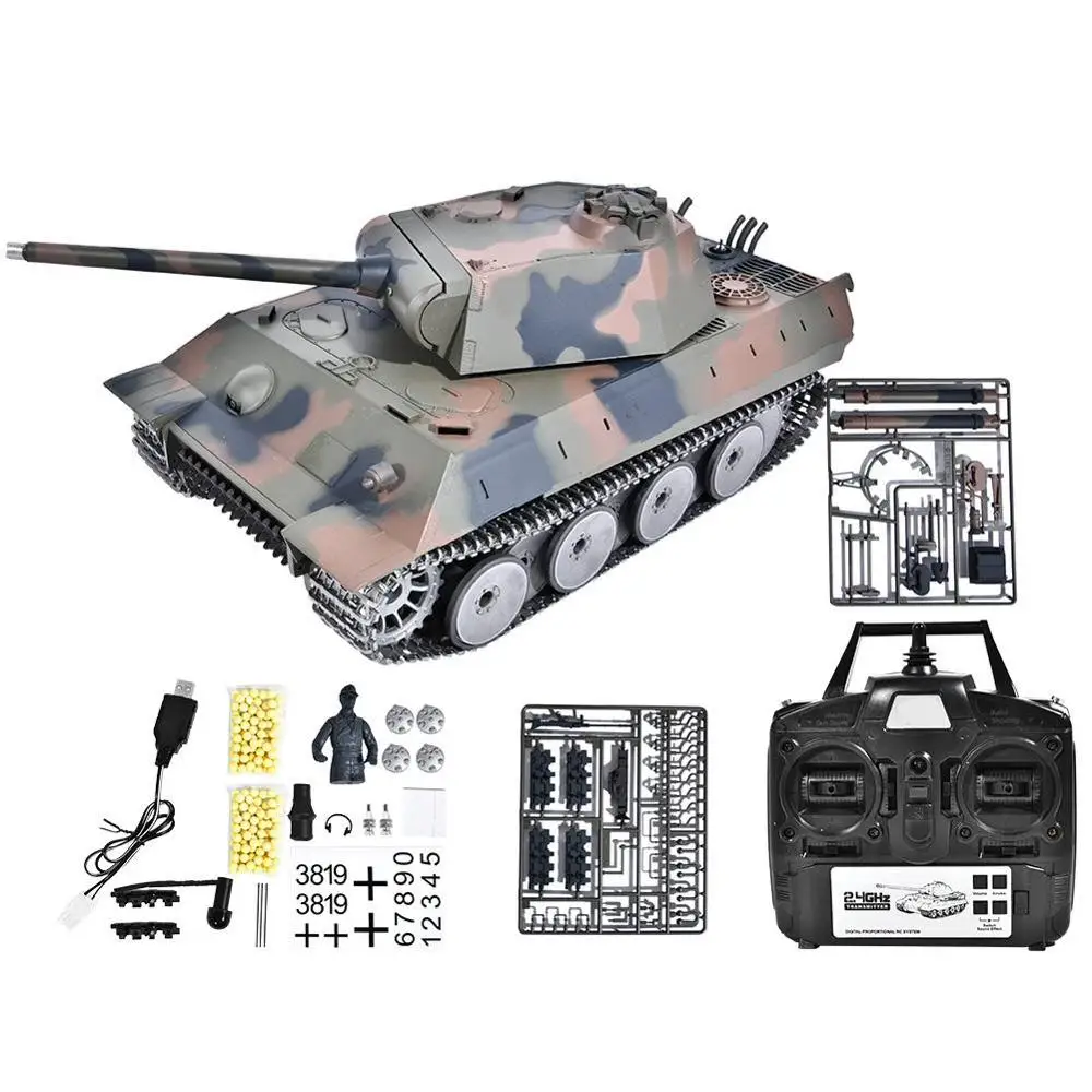 3819-1GermanTiger6.0 Heng Long 3889-1 2,4 GHz rc Танк 1/16 пульт дистанционного управления немецкий леопард 2 A6 боевой танк мировой симулятор Танк модель игрушки Детский подарок - Цвет: 3819-1GermanTiger6.0