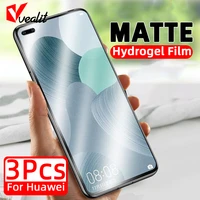 1 3pcs matte hydrogel film for huawei nova 7i 5t 3i y6 y7 y9 2019 screen protector for honor 50 30 20 10 9x lite 7a 8x not glass