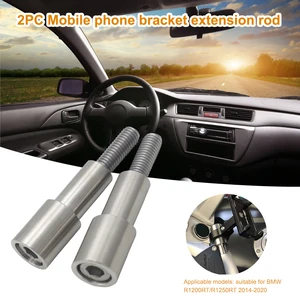 2pc mobile phone bracket extension rod support mobile phone gps bracket for bmw k1600gt k1600gtl k1600b r1200rt 2014 2020 0 25kg free global shipping