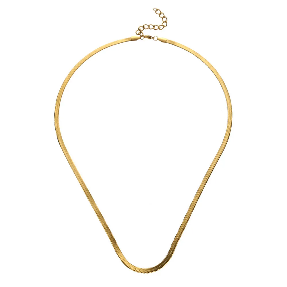 Минималистичный ошейник-чокер из нержавеющей стали в стиле ретро ювелирные