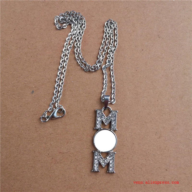 Сублимационные ожерелья для мам подвески Дня матери расходные материалы печати