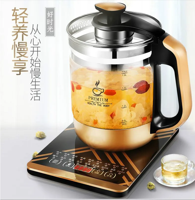 

Electric kettle Full automatic and thickened glass multi-functional electric tea black Overheat Protection