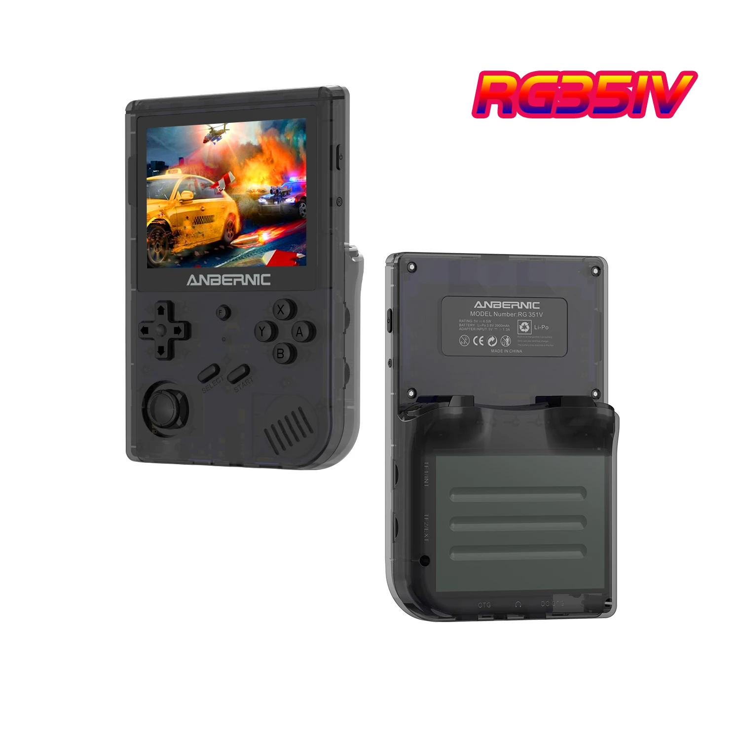 Kaufen ANBERNI Neueste RG351V Retro Spiel Konsole RK3326 Handheld Game Player 3.5