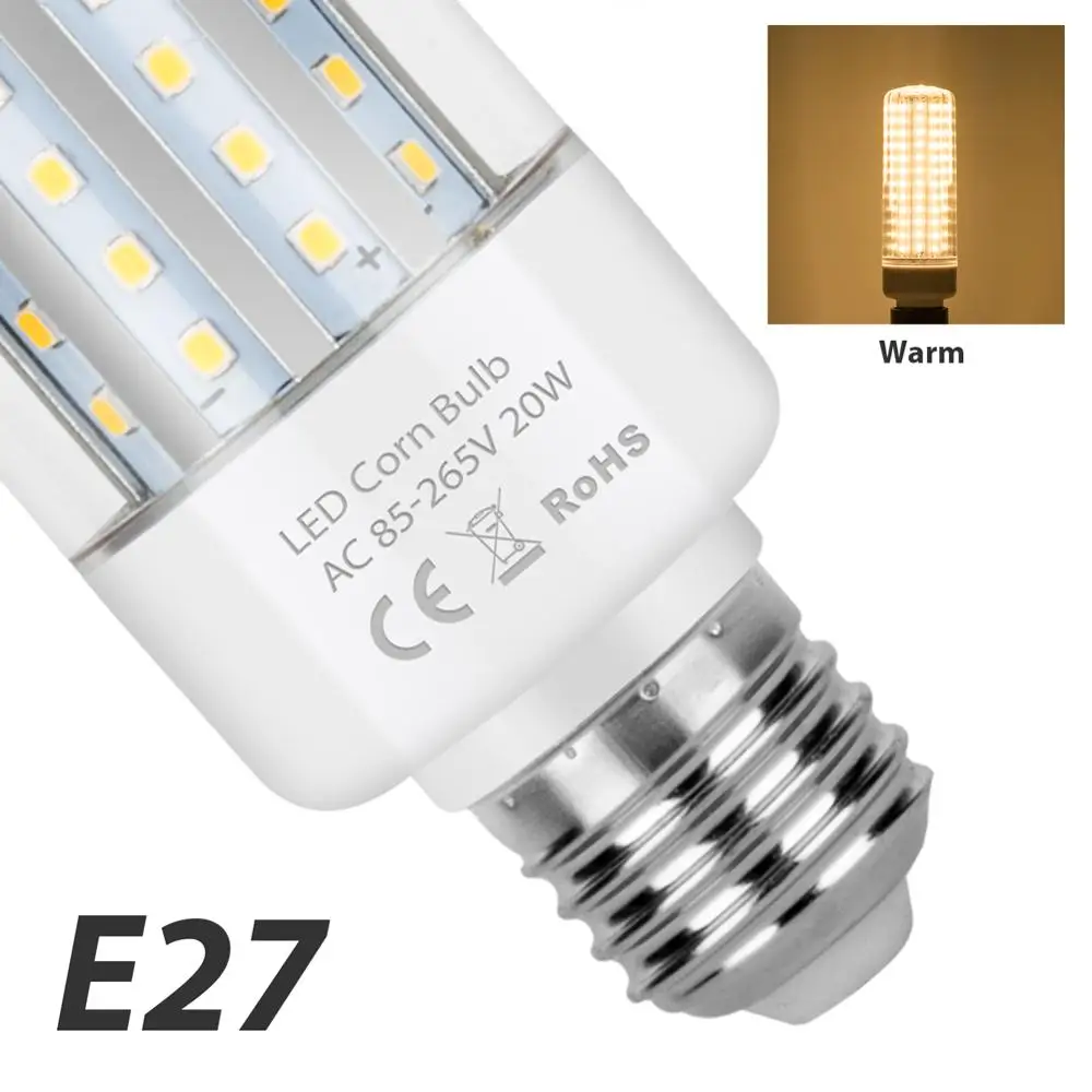 20 Вт E27 мозоли СИД светильник Led лампа E14 энергосберегающие дома ing 220 В лампада