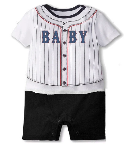 Clearance Sale Summer Baby Boy Rompers Short Sleeve Football Toddler Clothes Newborn Boys Sport Clothing Set Infant Jumpsuits |