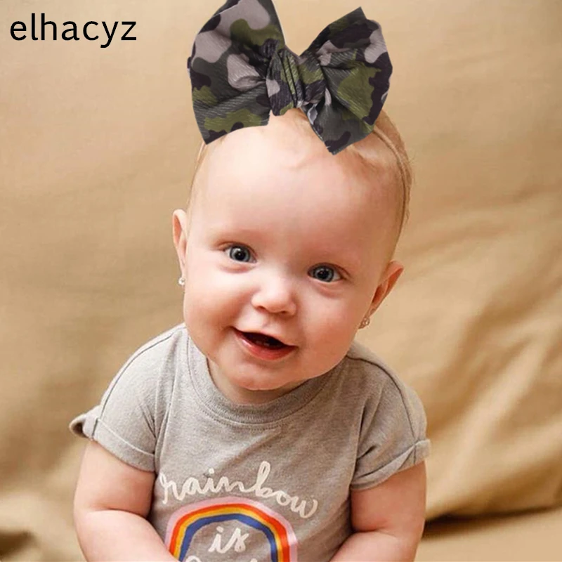 Новое Элегантное детское верхнее 4 5 ''принт мягкое вафельное бант для волос