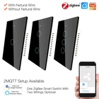 Умный светильник ель света US Tuya ZigBee, сбез нейтрального провода, два способа подключения, работать с Alexa Google Home