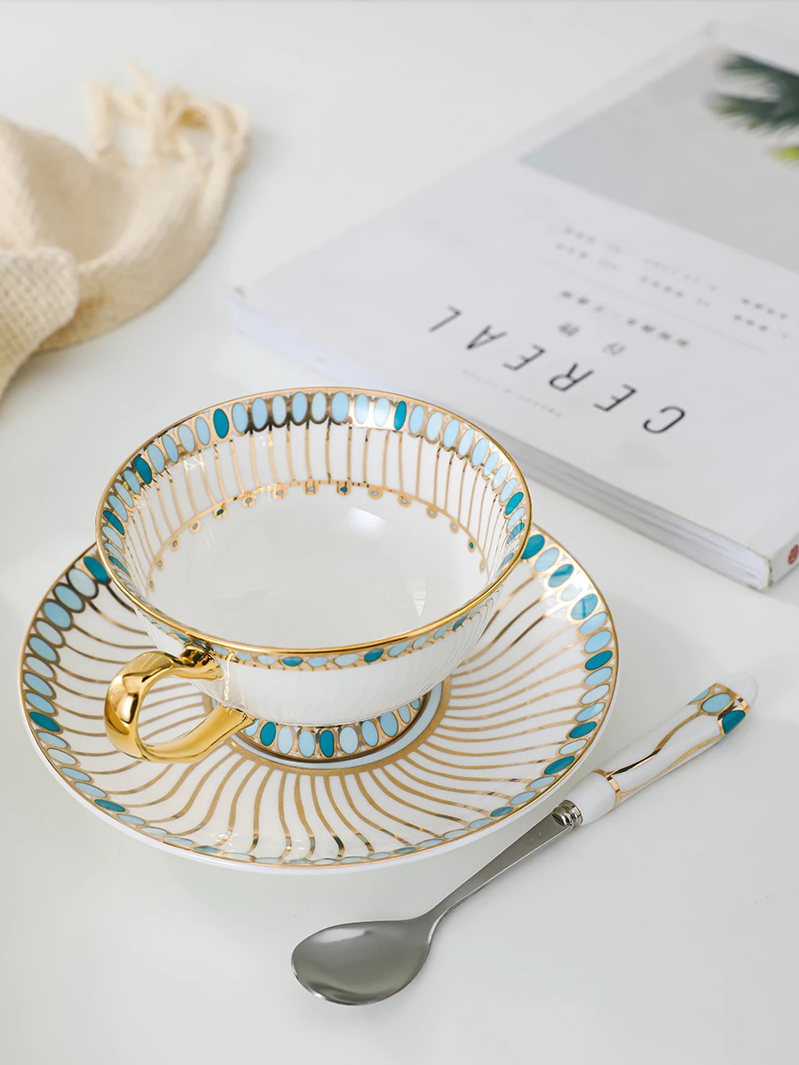 

Coffee Cup European style small luxury bone china ceramic light luxury elegant high grade English afternoon tea cup tea set