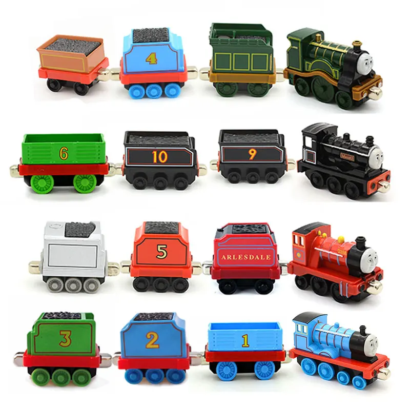 Коллекция 1/43 года литой металлический поезд Thomas and Friends с цифрами Аксессуары для