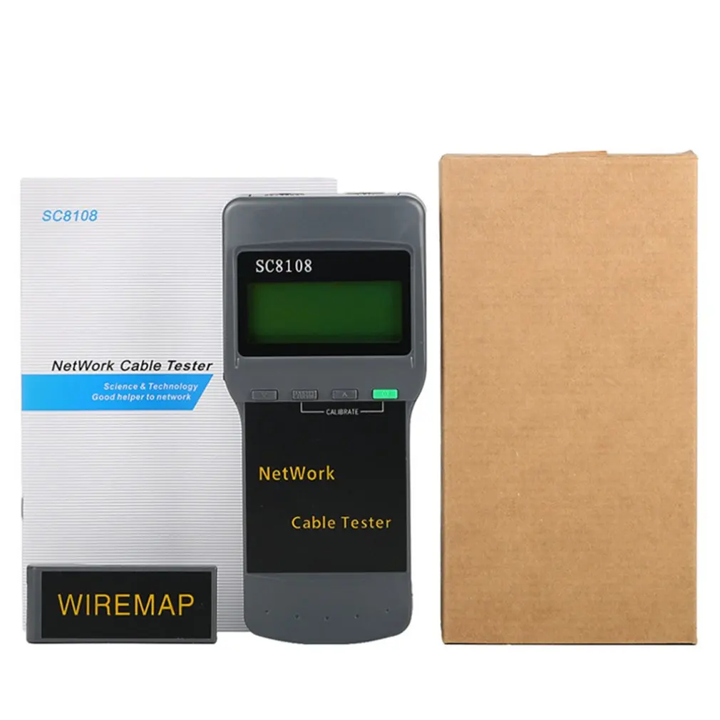 

Practical RJ45 Network Tester Liner Durable Plastic Portable Digital Display Network Test Instrument