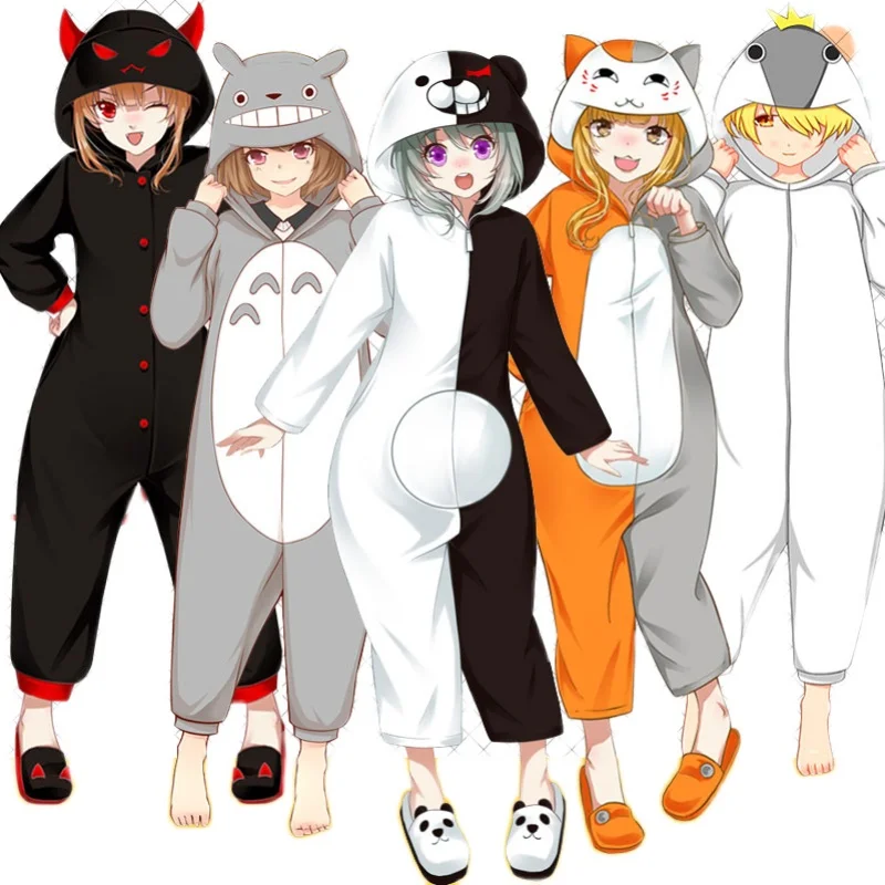 

Anime Cartoons Akatsuki Uchiha Itachi Cosplay Costumes Konoha Kyuubi Cotton Jumpsuits Rabbit Ears Pajamas Hooded Bathrobe Suit