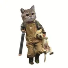 Нашивки для одежды с рисунком кота собаки термотрансферные наклейки с рисунком животных для одежды Ins стильное украшение