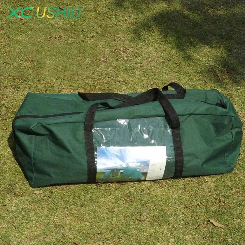 

Double Layer Waterproof Big Camping Tent Two Bedroom Room Tent House for 5-8 Person Family Outdoor Party 420x220x175cm 5.3Kg
