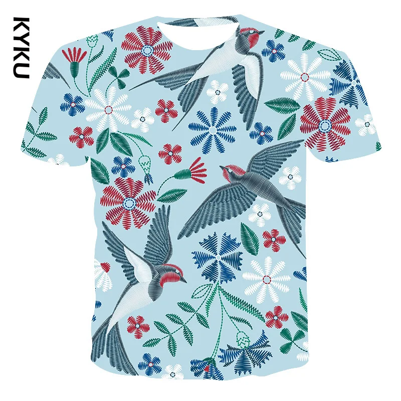 

KYKU newest 3d print funny t shirt Men hip hop plant Women fashion t-shirt kids Harajuku beach tee Funny shirts homme t shirt
