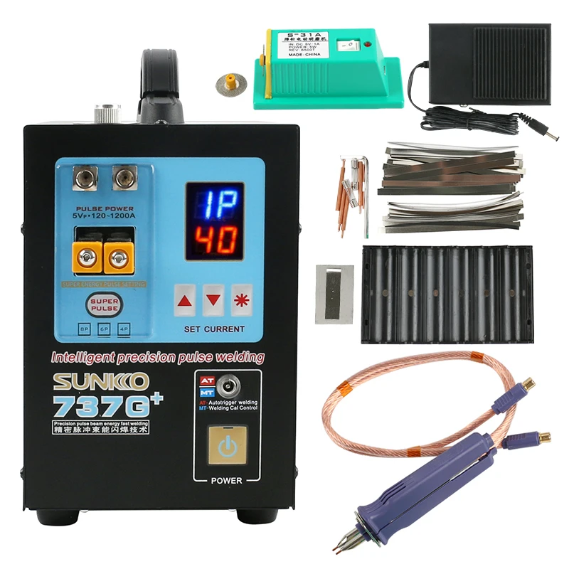 737G обновленная версия + машины для точечной сварки машина 18650 батареи Никель