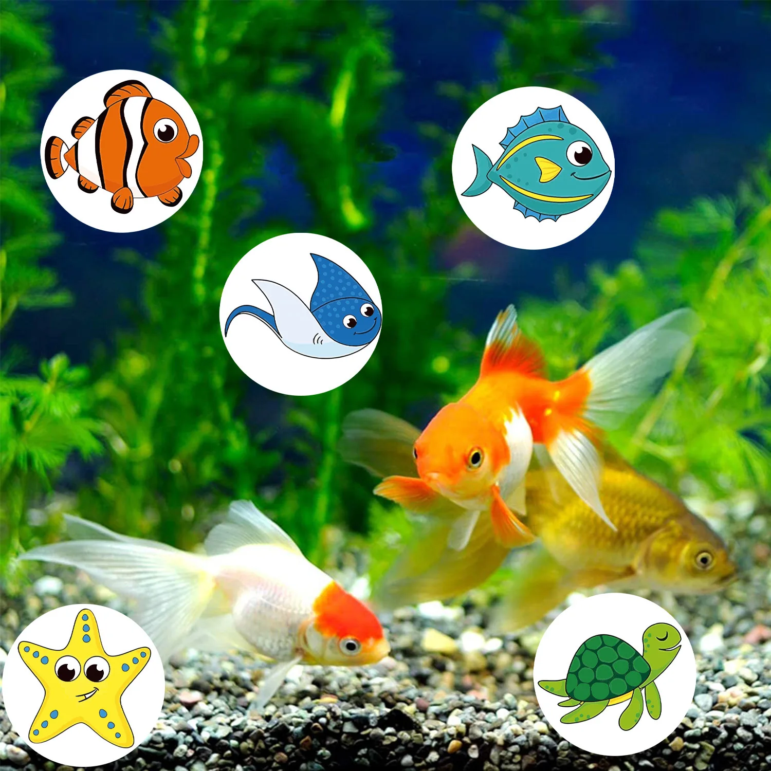 

50-500pcs Cute Cartoon Starfish Stickers Children Reward Label Encouragement Scrapbooking Decoration Stationery Sticker
