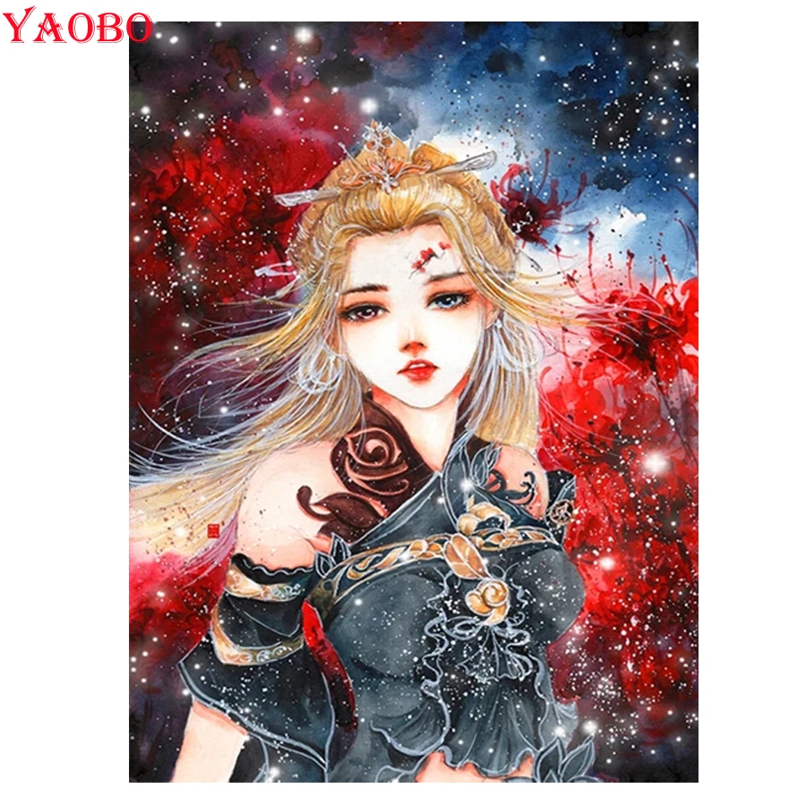 

DIY custom photo,diamond painting Full Square round stone beautiful japan girl pattern Embroidery drill Cross Stitch Mosaic 5d