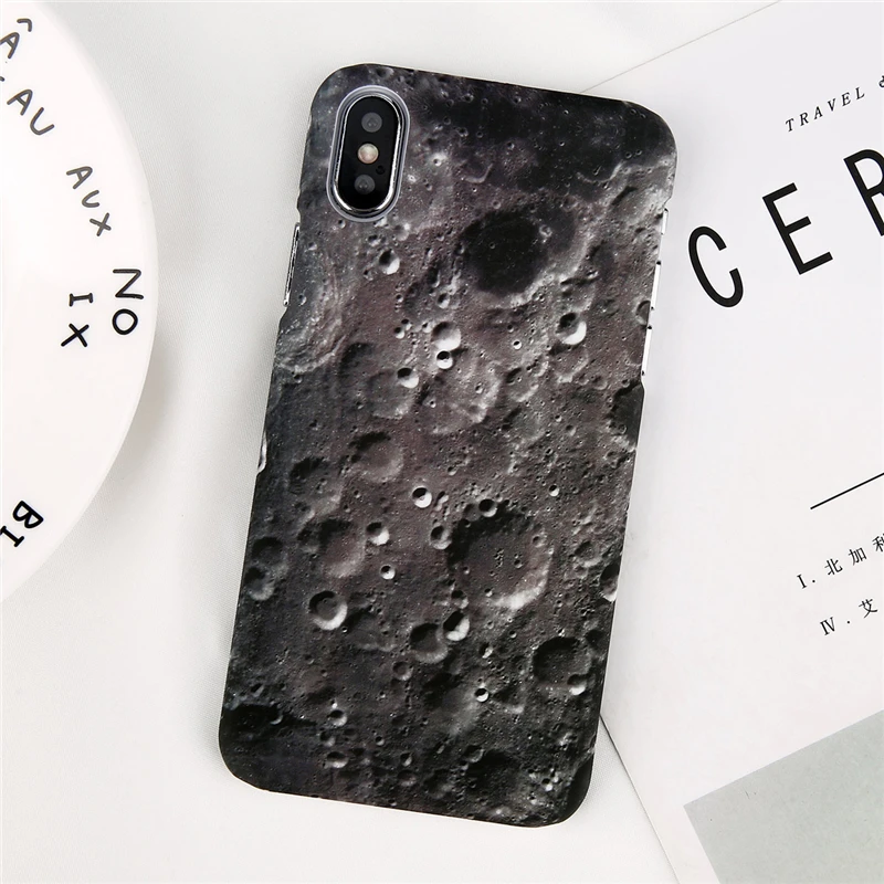 Ottwn Earth Moon Planet чехол для телефона s для iPhone 11 Pro Max 6 6S 7 8 Plus X XR XS MAX Жесткий PC парный чехол Звездный матовый чехол для телефона - Цвет: 7665