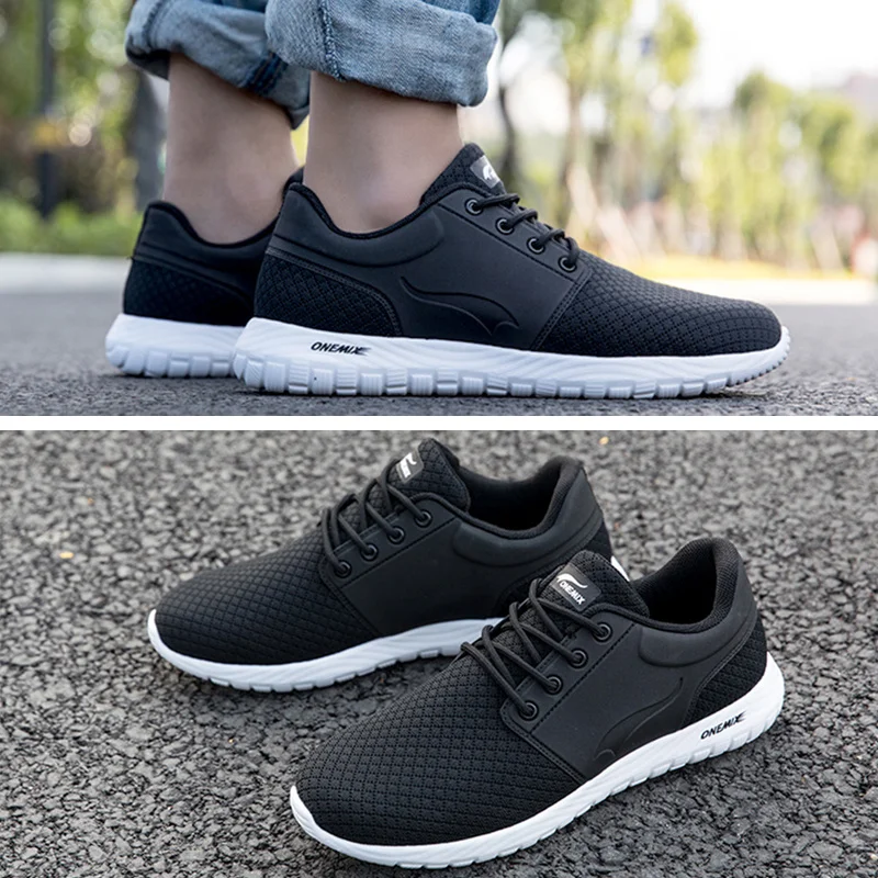 

ONEMIX Men Running Shoes Summer 2020 Lightweight Breathable Sports Shoes Dark Green Retro Outdoor Classic Walking Sneakers