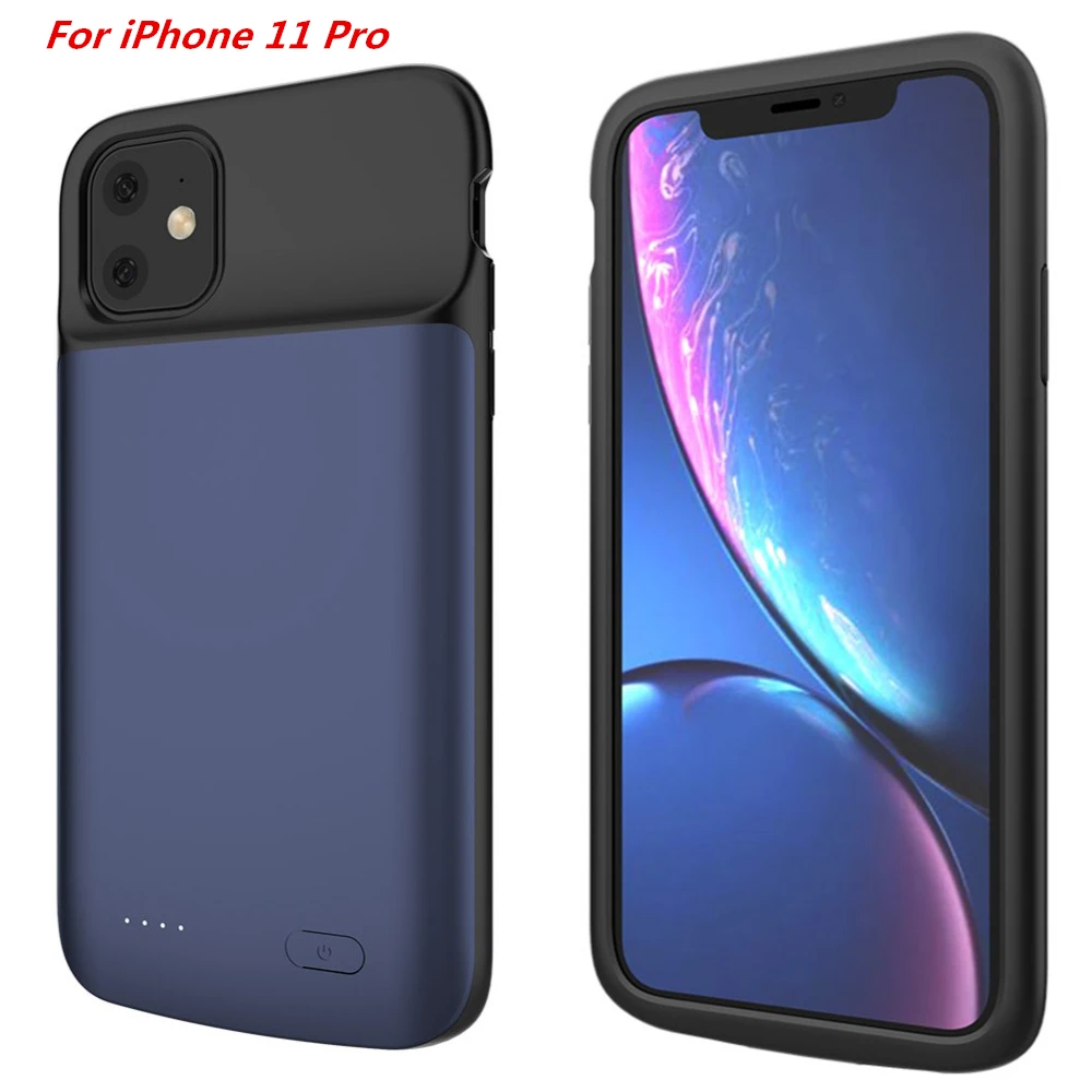 4800 мАч для iPhone 11 Pro Чехол зарядного устройства ультратонкий портативный банк