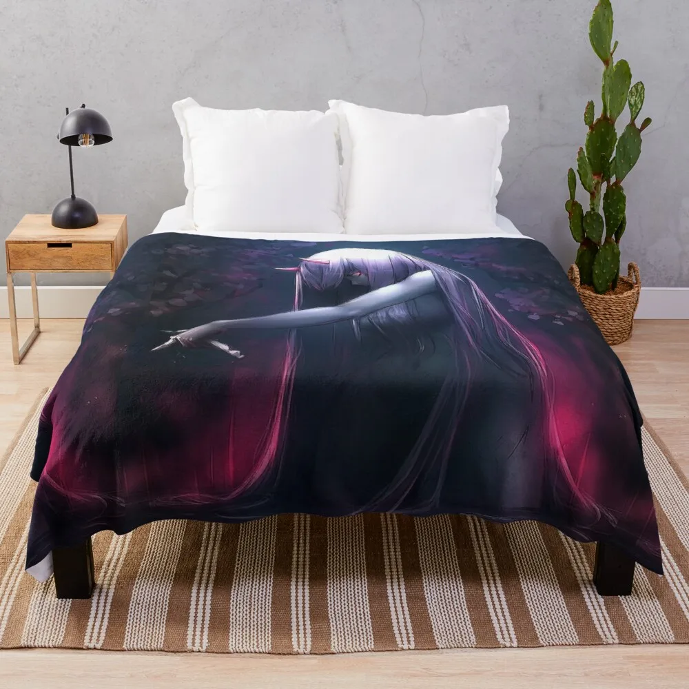 

Darling In The Franxx Fleece Blanket for Beds Thick Quilt Fashion Bedspread Sherpa Throw Blanket Adults Kids