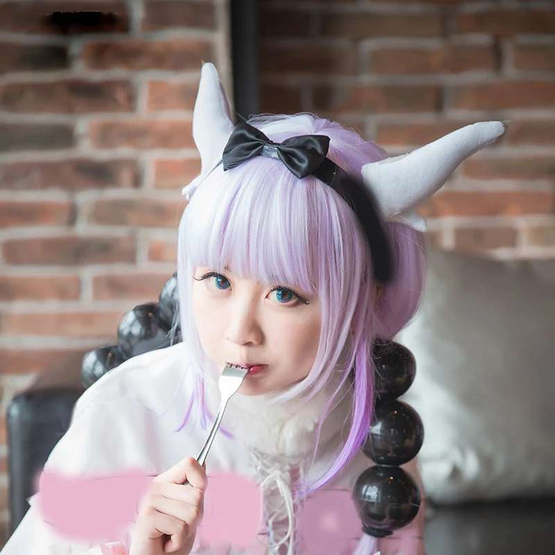 Парик для косплея по мотивам аниме Miss Kobayashi's Dragon Maid карнавальный синтетический