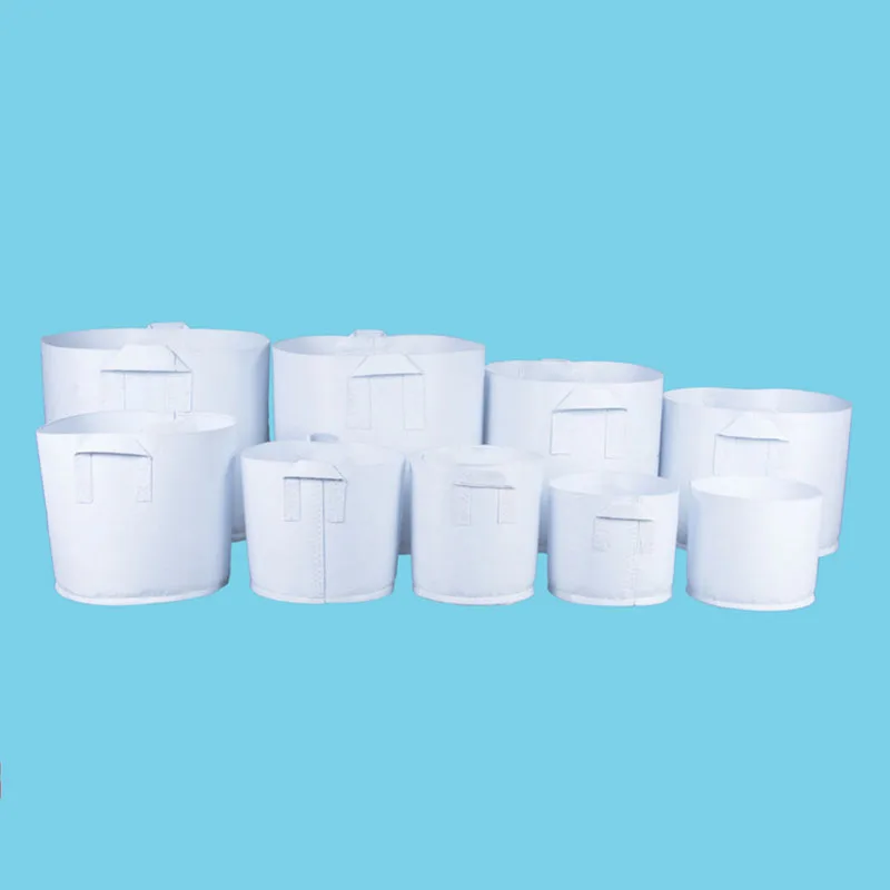 Садовый нетканый мешок для растений круглые горшки с ручками Воздухопроницаемый