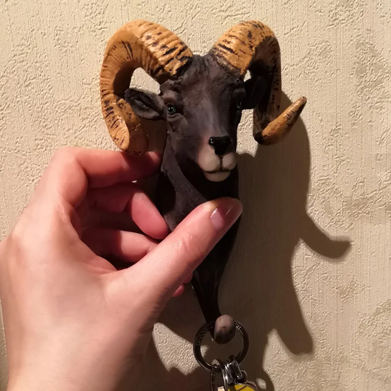 Европейский ретро кафе бар настенный крючок для хранения смолы трехмерные