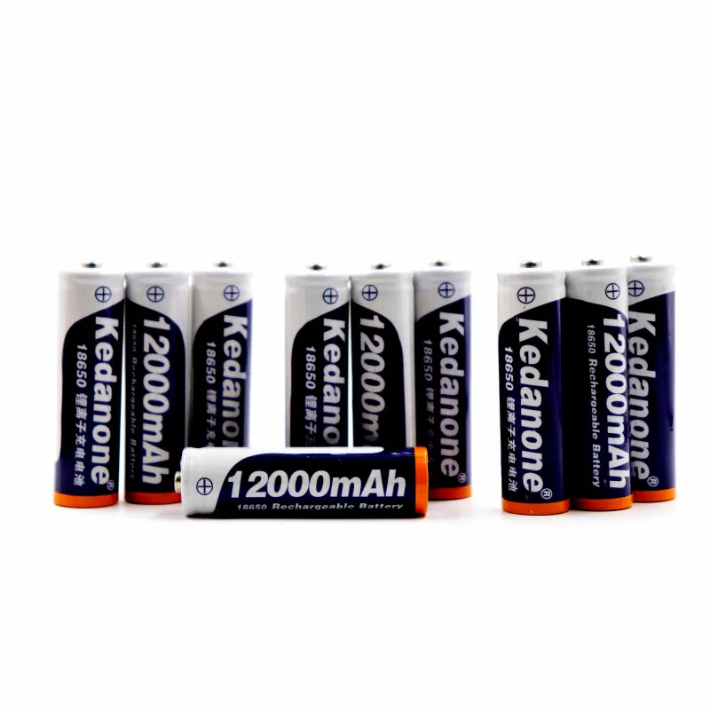 

New 18650 Battery Rechargeable Battery 3.7V 18650 12000mAh Capacity Li-ion Rechargeable Battery For Flashlight Torch Battery