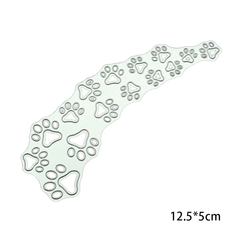 2019 New Die Cut Craft Embossing Card Making Christmas DIY Photo Album Decoration Dog Paw Print Metal Cutting Dies |