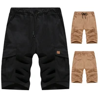 men s fifth pants straight outdoor overalls slim fit sports casual pants thin shorts cotton multi pocket pants