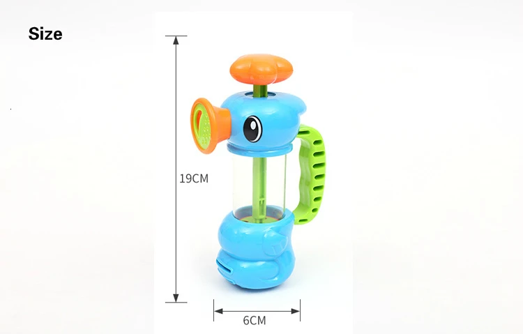 Baby Shower игрушки для ванной для Для детей Ванна, бассейн гиппокамп Спрей Водяной насос пляжные игрушки образовательные подарки