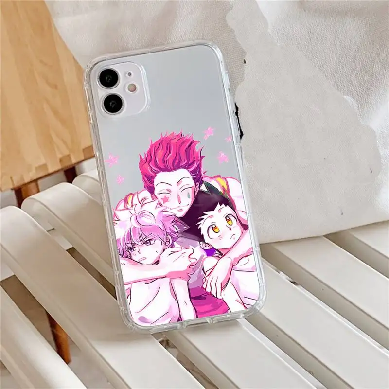 

Hisoka Anime Hunter X Phone Case Transparent for iPhone 11 12 mini pro XS MAX 8 7 6 6S Plus X 5S SE 2020 XR