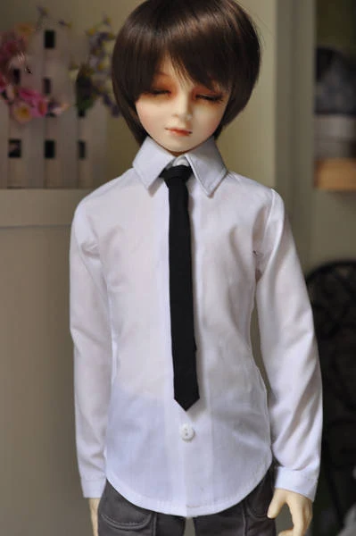

1/4 1/3 scale BJD clothes White shirt with tie for BJD/SD MSD SD13 SD17 SSDF ID72 HID strong Uncle doll accessories C0139