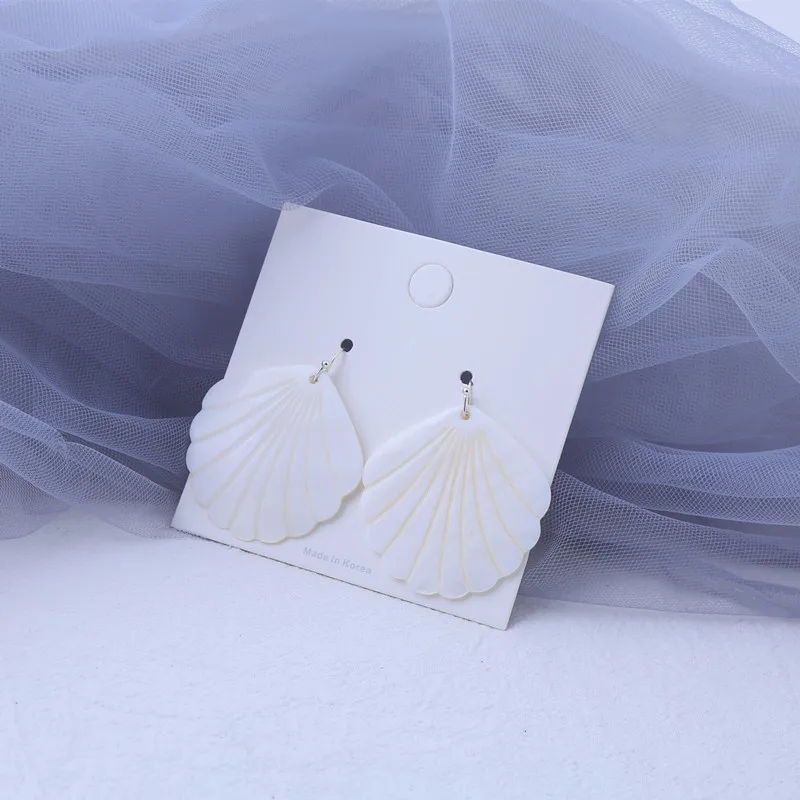 wing yuk tak Bohemian Natural Shell Earings For Women Statement Drop Earring Pendants New Fashion Jewelry Christmas Gift | Украшения и