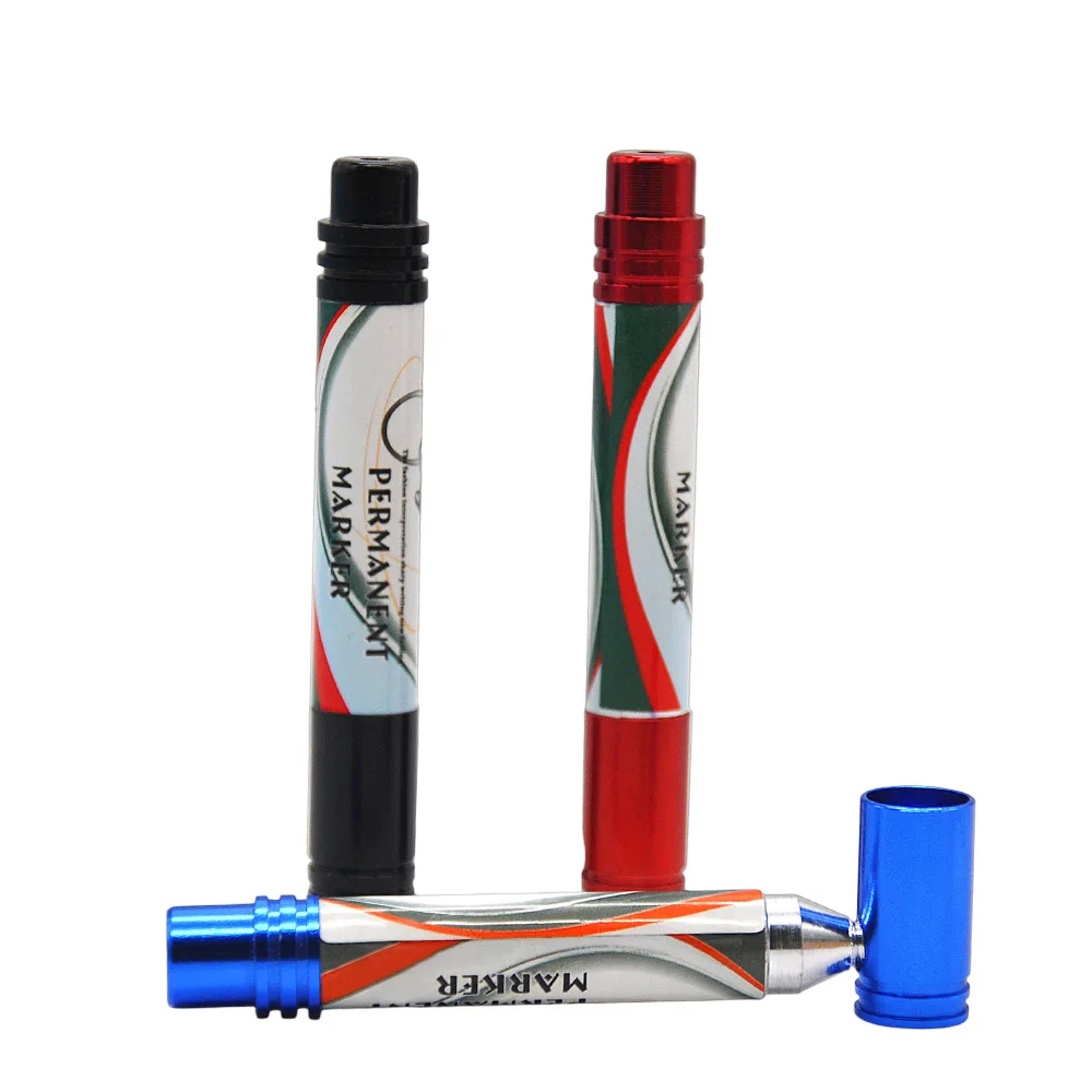 Металлическая трубка креативный маркер ручка внешний вид Золотая мини